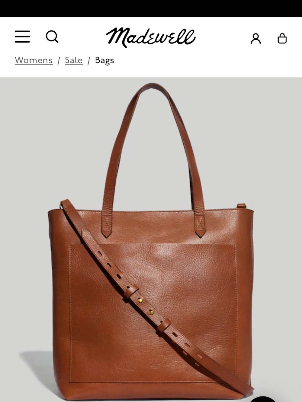 Madewell The Zip-Top Medium Transport Tote - Picture 9 of 9